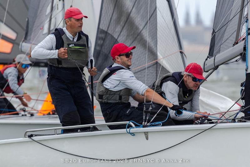 All set for racing at the SB20 Europeans 2025 in Ostend, Belgium photo copyright Anna Zyk taken at Royal North Sea Yacht Club and featuring the SB20 class