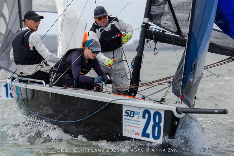 All set for racing at the SB20 Europeans 2025 in Ostend, Belgium photo copyright Anna Zyk taken at Royal North Sea Yacht Club and featuring the SB20 class