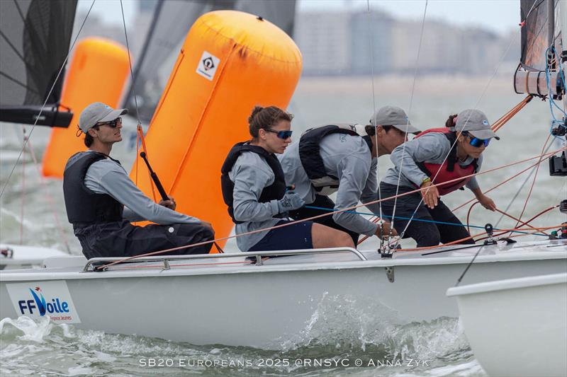 All set for racing at the SB20 Europeans 2025 in Ostend, Belgium photo copyright Anna Zyk taken at Royal North Sea Yacht Club and featuring the SB20 class