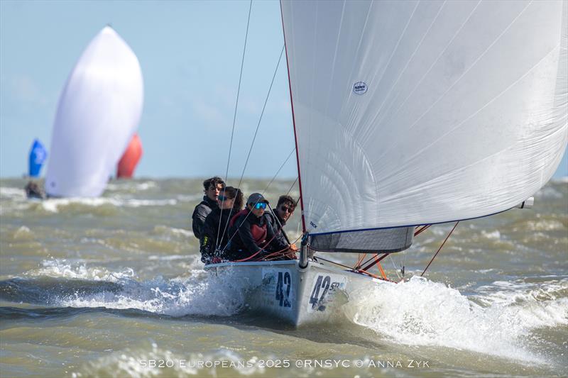 SB20 Europeans 2025 in Ostend, Belgium - Day 4 photo copyright Anna Zyk taken at Royal North Sea Yacht Club and featuring the SB20 class
