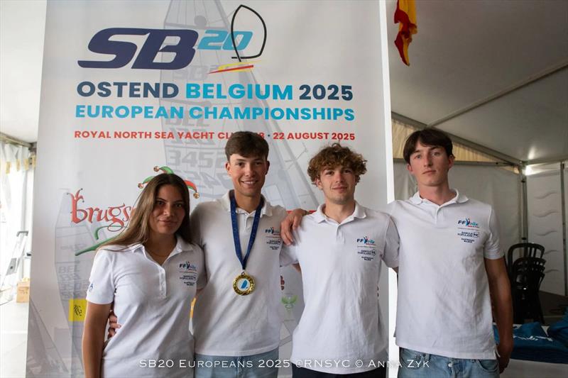 SB20 Europeans 2025 in Ostend, Belgium Prize Giving photo copyright Anna Zyk taken at Royal North Sea Yacht Club and featuring the SB20 class
