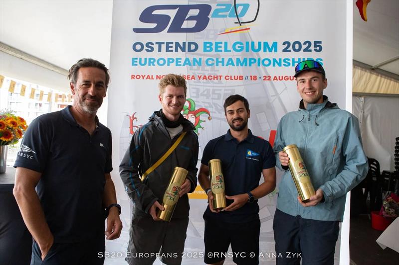 SB20 Europeans 2025 in Ostend, Belgium Prize Giving photo copyright Anna Zyk taken at Royal North Sea Yacht Club and featuring the SB20 class