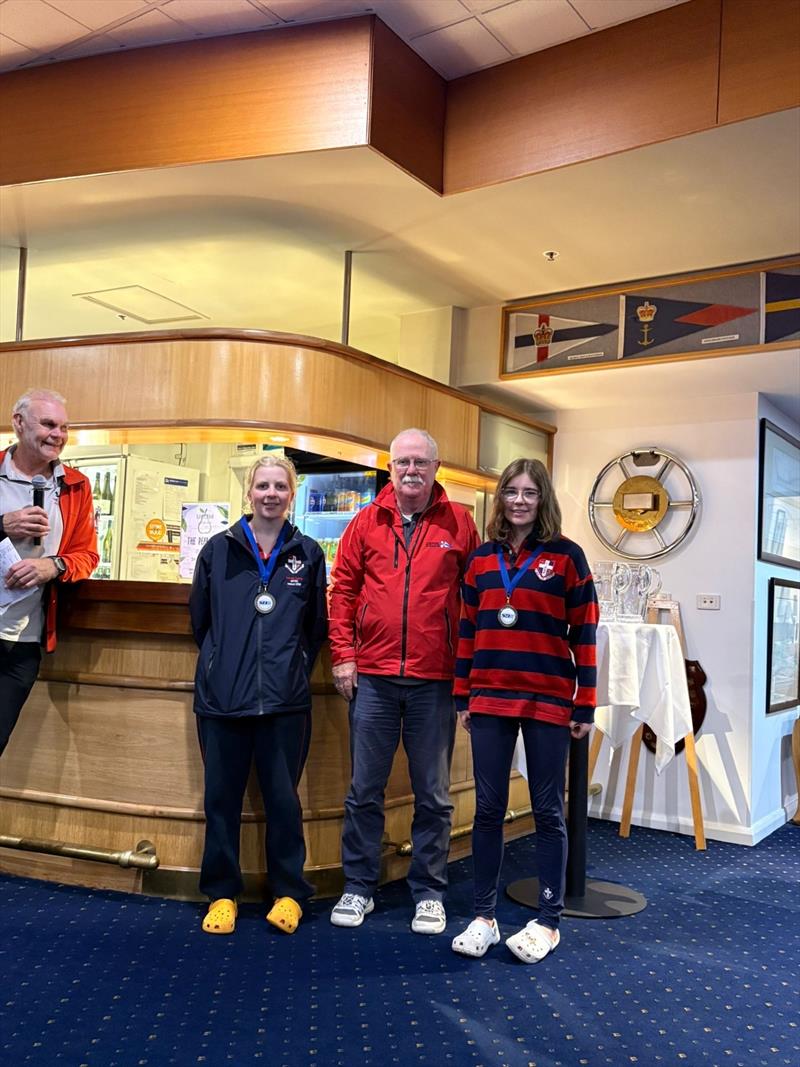 The Friends School (Porco Rosso) first female team and fourth overall at the SB20 Tasmanian Schools Championship 2026 photo copyright Asimina McCartney taken at Royal Yacht Club of Tasmania and featuring the SB20 class