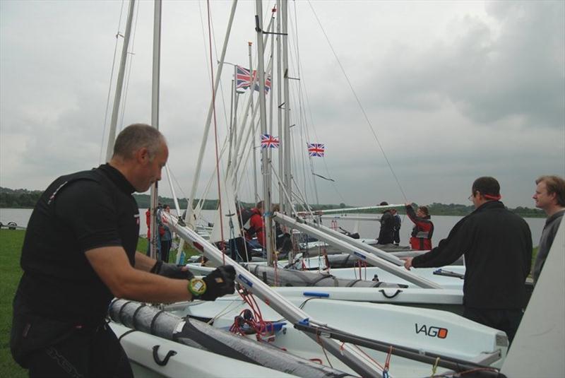 Laser Vagos at West Riding photo copyright Debbie Clarkson, Graham Metcalf & Joanna McFarland taken at West Riding Sailing Club and featuring the Laser Vago class