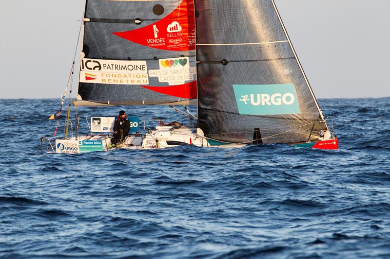 Julien Pulve (Team Vendee Formation) during La Solitaire URGO Le Figaro Stage 2 photo copyright Alexis Courcoux taken at  and featuring the Figaro class