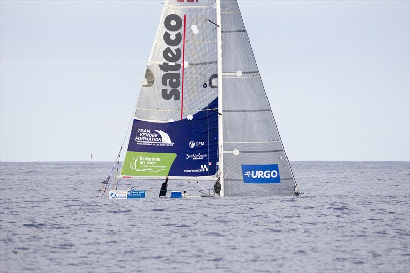Benjamin Dutreux (Sateco) during Stage 3 of La Solitaire URGO Le Figaro photo copyright Alexis Courcoux taken at  and featuring the Figaro class