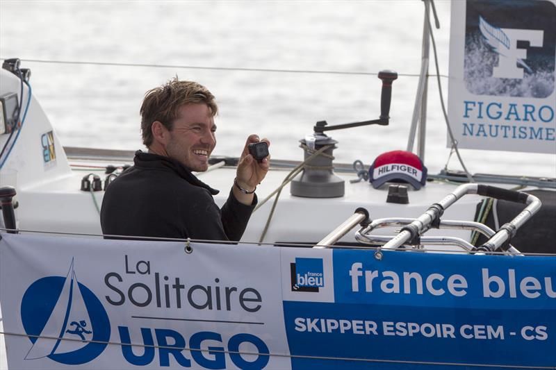 Pierre Quiroga (Skipper Espoir CEM) during Stage 3 of La Solitaire URGO Le Figaro photo copyright Alexis Courcoux taken at  and featuring the Figaro class