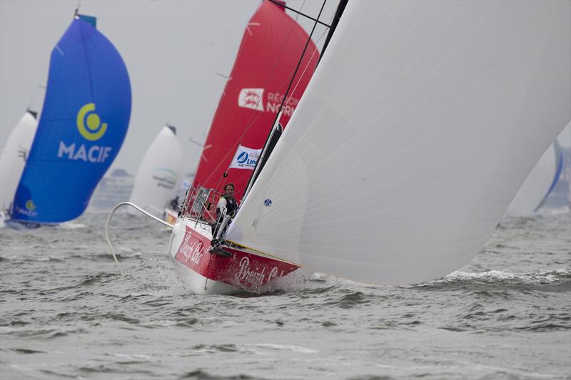 Solitaire URGO Le Figaro Leg 1 starts photo copyright Alexis Courcoux taken at  and featuring the Figaro class