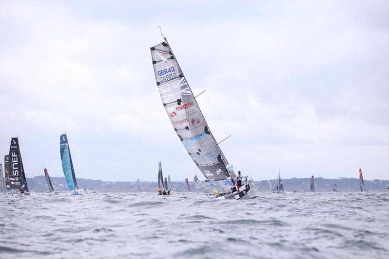 Solitaire Urgo Le Figaro 2019 Stage 3 start - photo © Thomas Deregnieaux / Alan Roberts Racing
