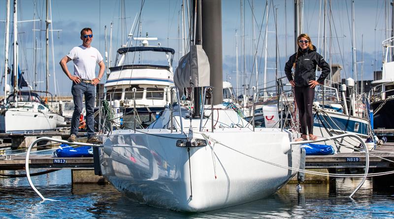 Conor Fogerty and Susan Glenny enter the SSE Renewables Round Ireland Yacht Race photo copyright Rachel Fallon-Langdon taken at Wicklow Sailing Club and featuring the Figaro class