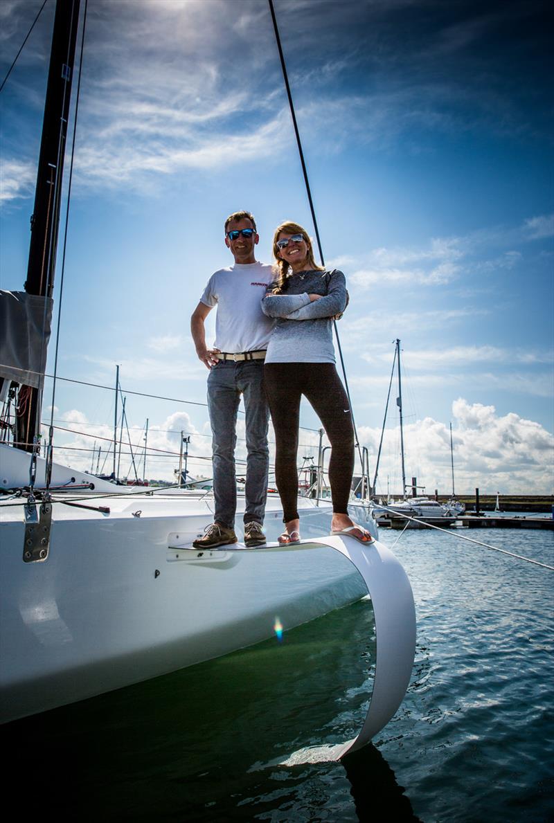 Conor Fogerty and Susan Glenny enter the SSE Renewables Round Ireland Yacht Race photo copyright Rachel Fallon-Langdon taken at Wicklow Sailing Club and featuring the Figaro class