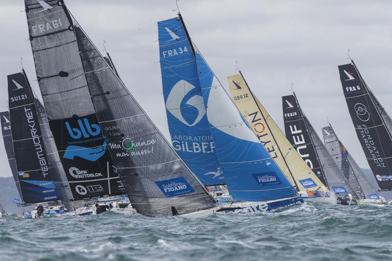 La Solitaire du Figaro 2020 Leg 1 start - photo © Alexis Courcoux