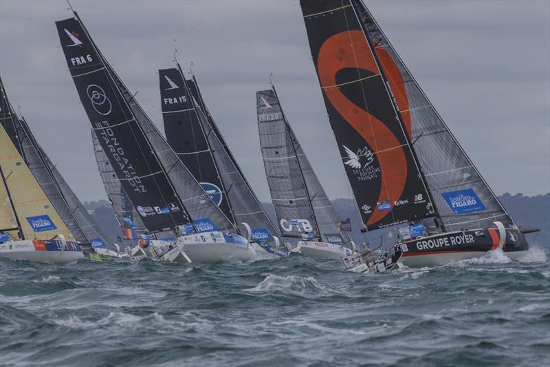 La Solitaire du Figaro 2020 Leg 1 start photo copyright Alexis Courcoux taken at  and featuring the Figaro class