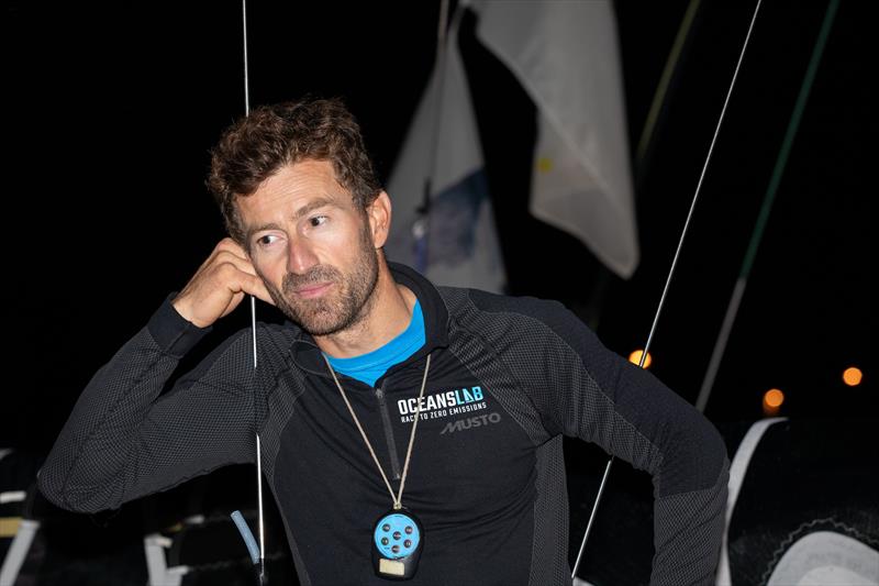 Phil Sharp (Oceans Lab) after the 51st La Solitaire du Figaro photo copyright Alexander Champy-McLean taken at  and featuring the Figaro class