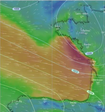 La Transat en Double: Wednesday 12th 1500 UTC – start time. The crews will start tight reaching in a stiff northwesterly photo copyright TH Meteorology taken at  and featuring the Figaro class