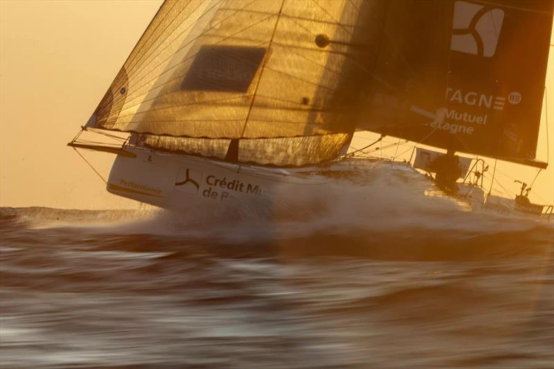 52nd La Solitaire du Figaro Stage 2 - Tom Laperche - Bretagne - CMB Performane photo copyright Alexis Courcoux taken at  and featuring the Figaro class