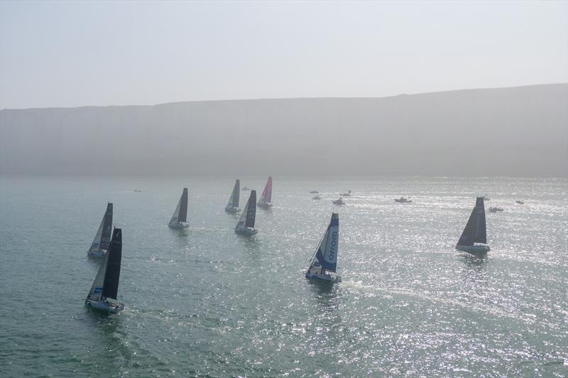 52nd La Solitaire du Figaro Stage 3 start photo copyright Alexis Courcoux taken at  and featuring the Figaro class