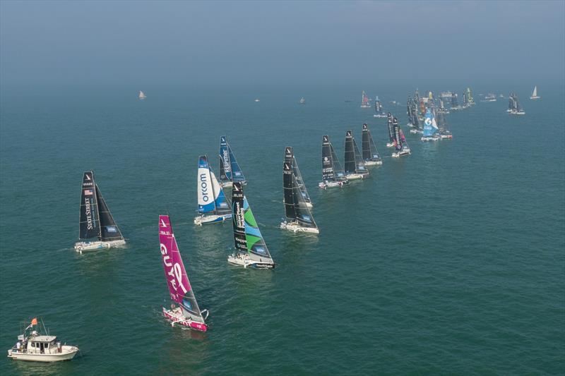 52nd La Solitaire du Figaro Stage 3 start photo copyright Alexis Courcoux taken at  and featuring the Figaro class