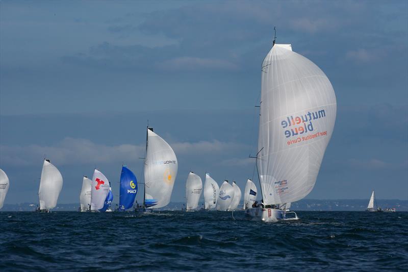 52nd La Solitaire du Figaro Stage 4 start photo copyright Christophe Breschi taken at  and featuring the Figaro class