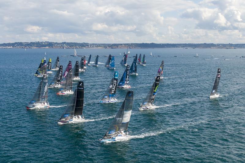 52nd La Solitaire du Figaro Stage 4 start photo copyright Alexis Courcoux taken at  and featuring the Figaro class