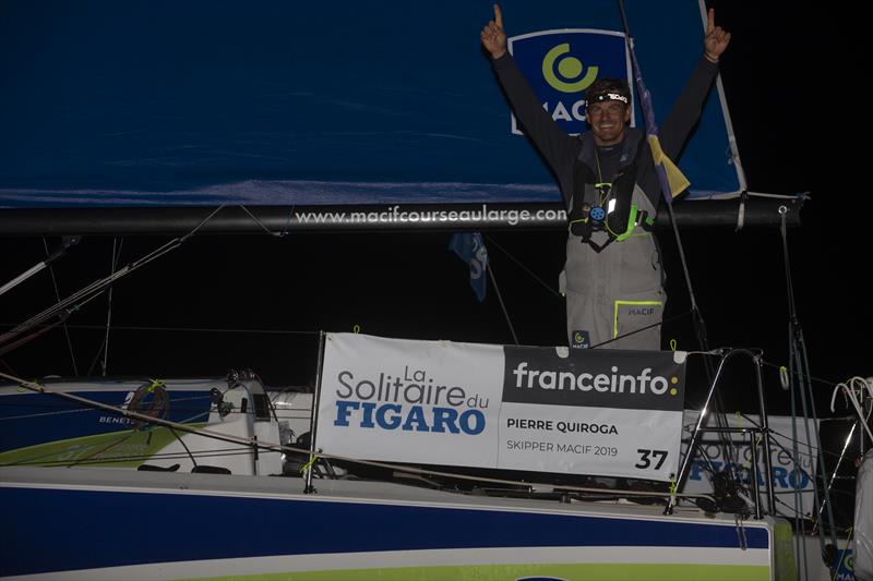 Pierre Quiroga - Skipper Macif 2019 - wins the 52nd La Solitaire du Figaro photo copyright Christophe Breschi  taken at  and featuring the Figaro class