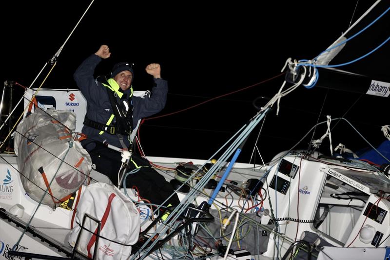 Tom Dolan (Smurfit Kappa - Kingspan) finishes 3rd in Stage 4 of the 52nd La Solitaire du Figaro photo copyright Alexis Courcoux taken at  and featuring the Figaro class