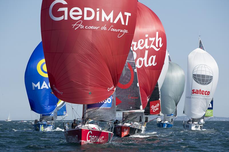 Start of La Solitaire URGO Le Figaro Stage 2 photo copyright Alexis Courcoux taken at  and featuring the Figaro class