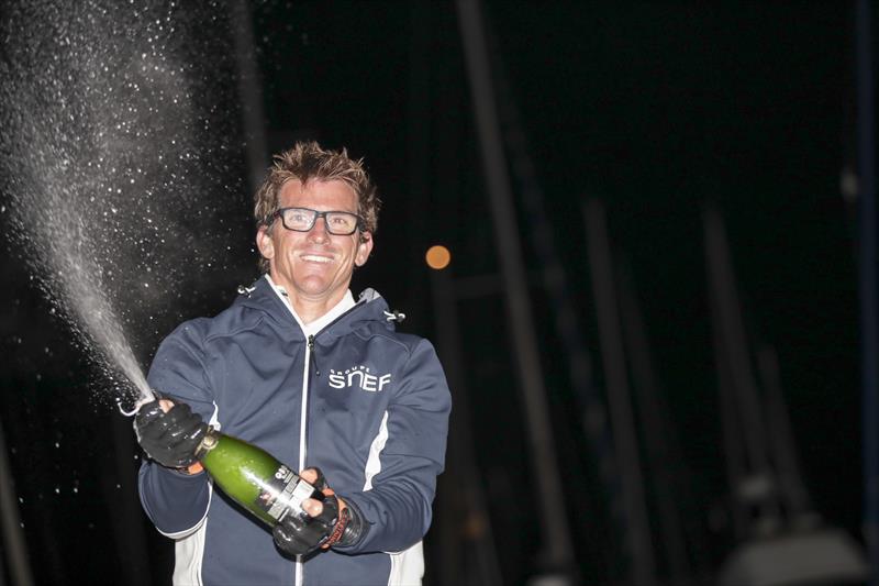 Xavier Macaire (Groupe SNEF) takes second in Stage 2 of La Solitaire URGO Le Figaro photo copyright Alexis Courcoux taken at  and featuring the Figaro class