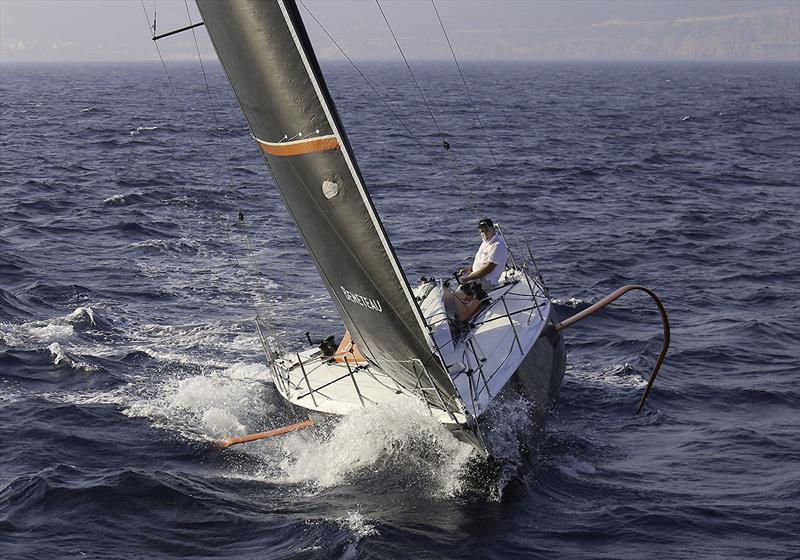 John Curnow was fortunate to be one of the first to drive the awesome Figaro 3 back in 2017 off Barcelona - thanks Benteau photo copyright Beneteau taken at  and featuring the Figaro class