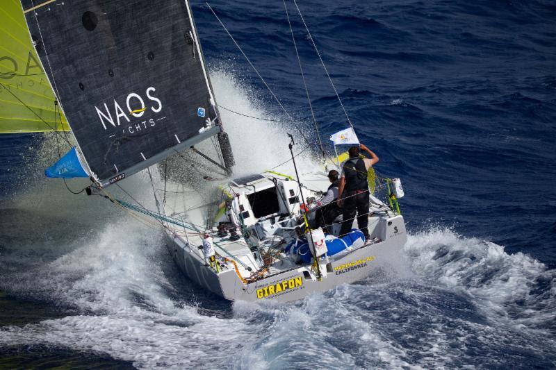 Curved foils give the Figaro 3 added stability in windy conditions - Transpac 50 - photo © Ronnie Simpson / Ultimate Sailing