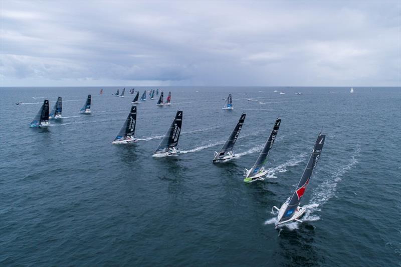 La Solitaire du Figaro Stage 2 start photo copyright Alexis Courcoux taken at  and featuring the Figaro class