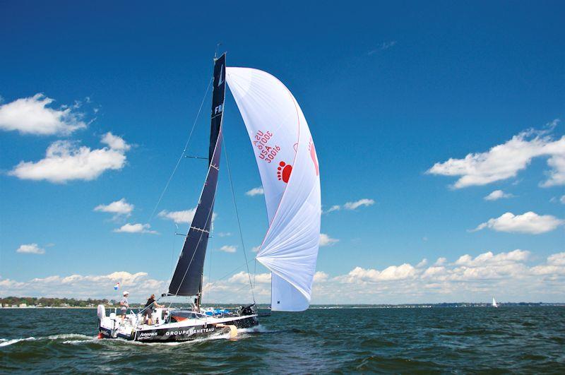 Opportunity in the 2020 Stamford Vineyard Race photo copyright Rick Bannerot / ontheflyphoto.net taken at Stamford Yacht Club and featuring the Figaro class
