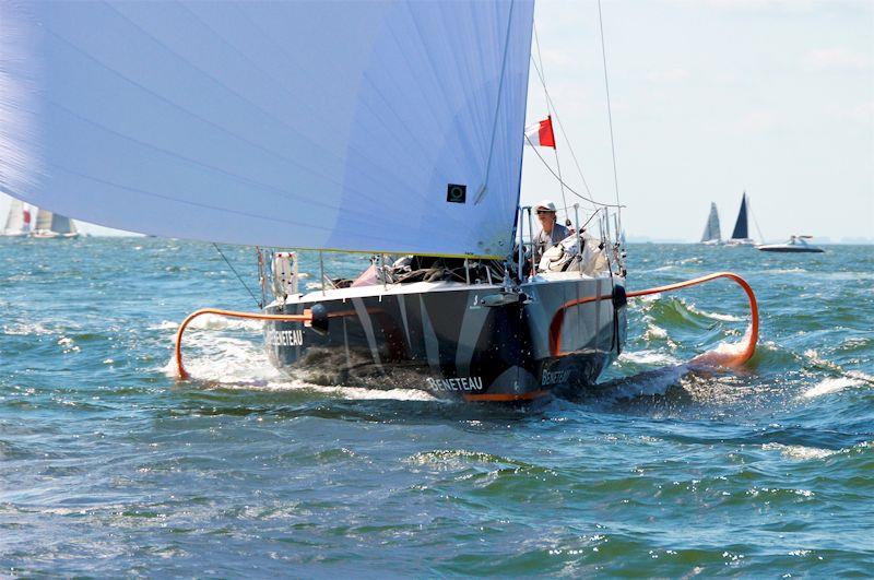 Opportunity in the 2020 Stamford Vineyard Race photo copyright Rick Bannerot / ontheflyphoto.net taken at Stamford Yacht Club and featuring the Figaro class