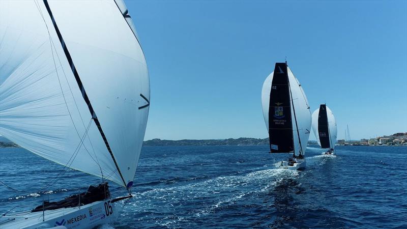 Marina Militare Nastro Rosa Tour busy last day in La Maddalena photo copyright MMNRT taken at  and featuring the Figaro class