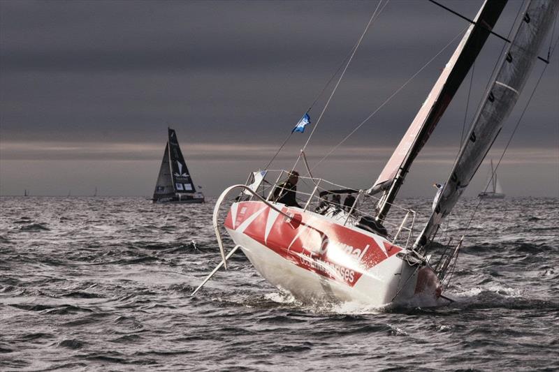 Fred Duthil wins La Solitaire du Figaro Stage 1 photo copyright Arnaud Pilpé taken at  and featuring the Figaro class