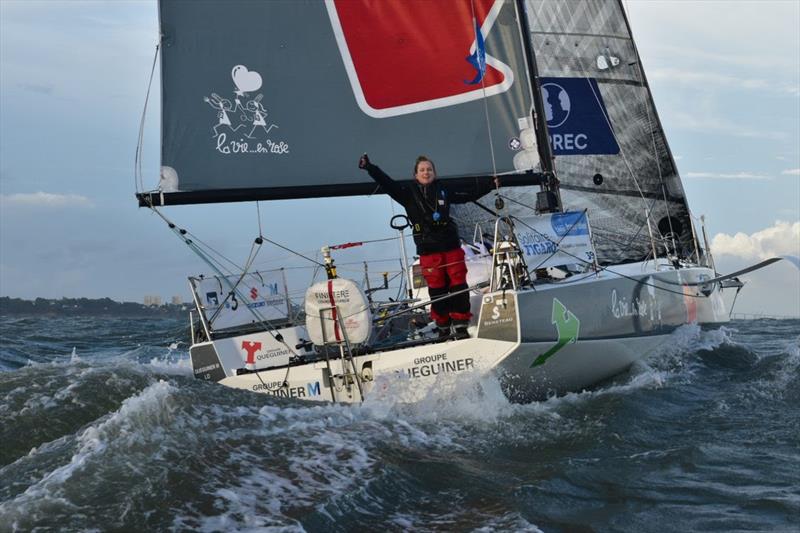 Élodie Bonafous, QUEGUINER La Vie en Rose - 53rd La Solitaire du Figaro - photo © Alexis Courcoux