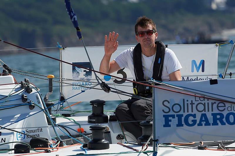 Ireland's Tom Dolan finishes seventh overall after brutal final stage of La Solitaire du Figaro photo copyright Pilpre Arnaud taken at  and featuring the Figaro class