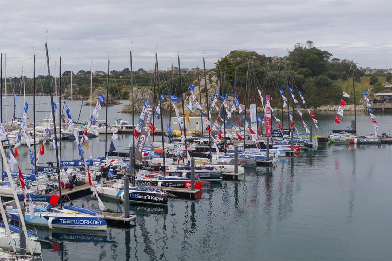 La Solitaire du Figaro fleet at Roscoff - Baie de Morlaix in 2021  photo copyright Alexis Courcoux taken at  and featuring the Figaro class