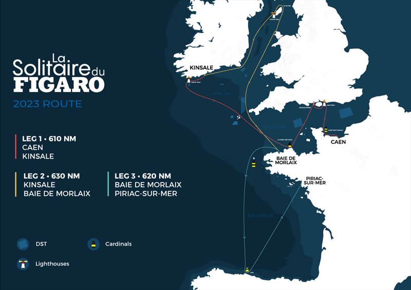 La Solitaire du Figaro 2023 Route photo copyright OCSport taken at  and featuring the Figaro class