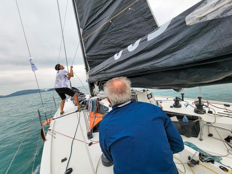 “The Figaro 3 is an absolute machine. We were flying downwind. It was the most exhilarating sailing I've done in years!”: Cosmas Grelon - photo © Beneteau Asia Pacific