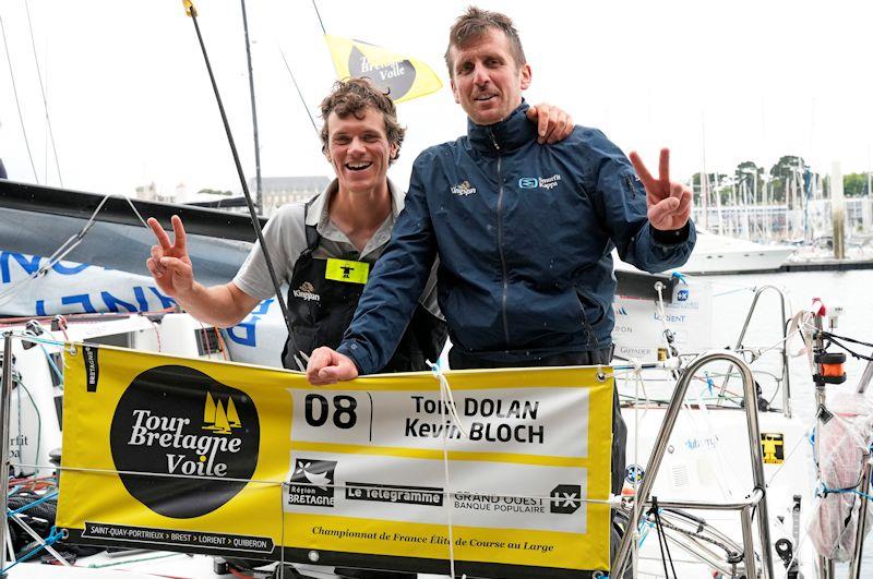 Ireland's Tom Dolan and his French co-skipper Kévin Bloch took a hard earned fifth place at the end of the first offshore leg of the Tour de Bretagne a la Voile photo copyright Pierrick Contin / www.pierrickcontin.com taken at  and featuring the Figaro class