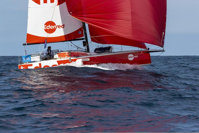 La Solitaire du Figaro Paprec Stage 3: Race leader overall Basile Bourgnon rising to the challenge photo copyright Alexis Courcoux taken at  and featuring the Figaro class