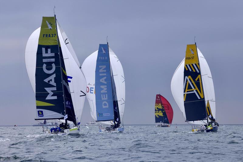 2025 Transat Paprec Day 4 photo copyright Thomas Deregnieaux - Qaptur taken at  and featuring the Figaro class
