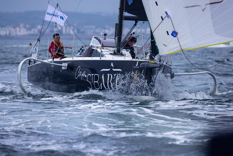 Transat Paprec - Cindy Brin and Thomas André (Cap St Barth) photo copyright Thomas Deregnieaux - Qaptur taken at Société des Régates de Concarneau and featuring the Figaro class