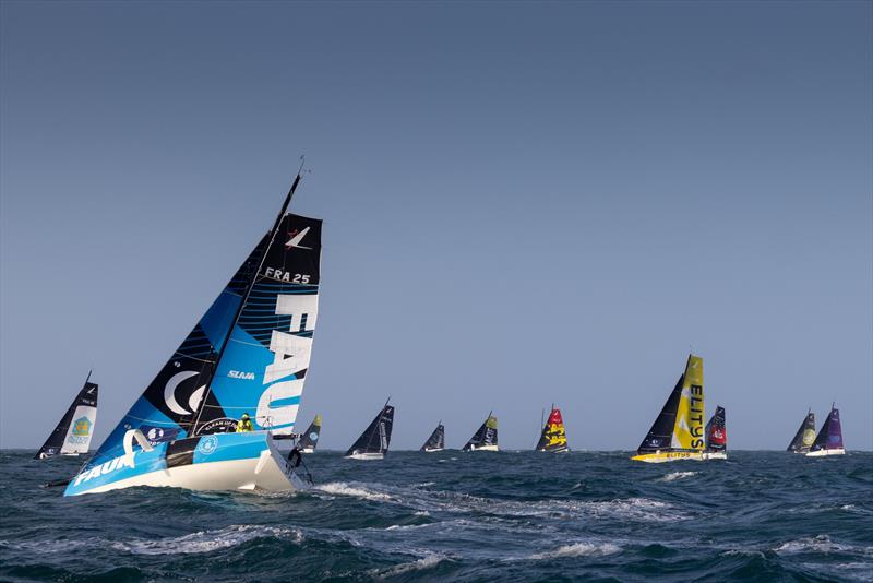 56th La Solitaire du Figaro Paprec Leg 1 Start photo copyright Vincent Olivaud / OC Sport Pen Duick taken at  and featuring the Figaro class