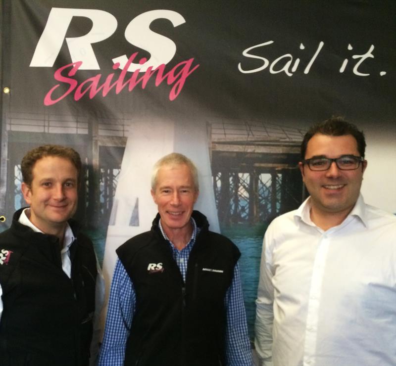 Jon Partridge, Martin Wadhams & Alex Southon photo copyright RS Sailing taken at  and featuring the  class