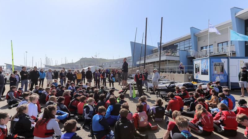 WPNSA sailors' briefing photo copyright Phil Jackson taken at Weymouth & Portland Sailing Academy and featuring the  class