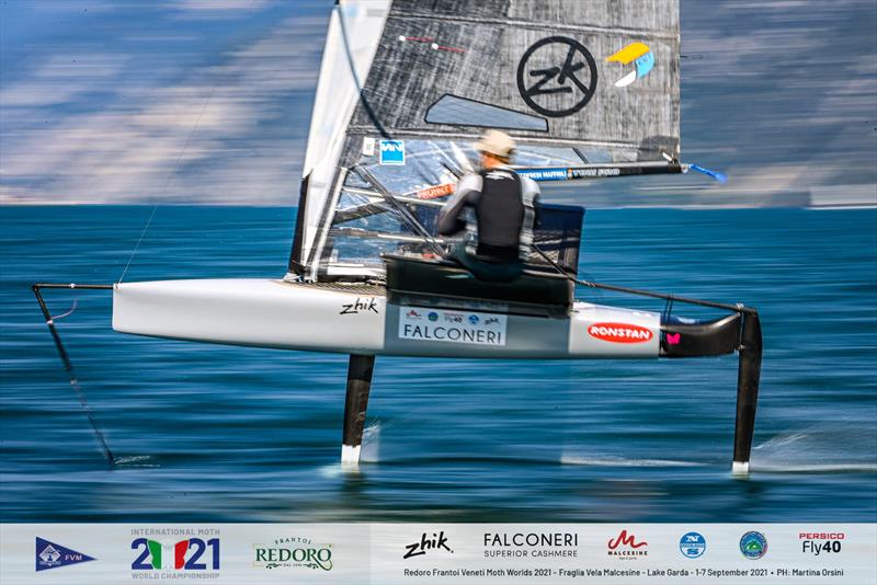 2021 International Moth Worlds at Lake Garda photo copyright Martina Orsini taken at Fraglia Vela Malcesine and featuring the  class