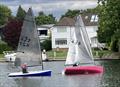 Caroline roll tacks to leebow John Claridge during the Noble Marine Insurance Lightning 368 Travellers at Cookham Reach © Elaine Gildon