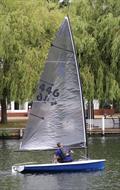 Andrew Yuille leads the 4th race during the Noble Marine Insurance Lightning 368 Travellers at Cookham Reach © Elaine Gildon